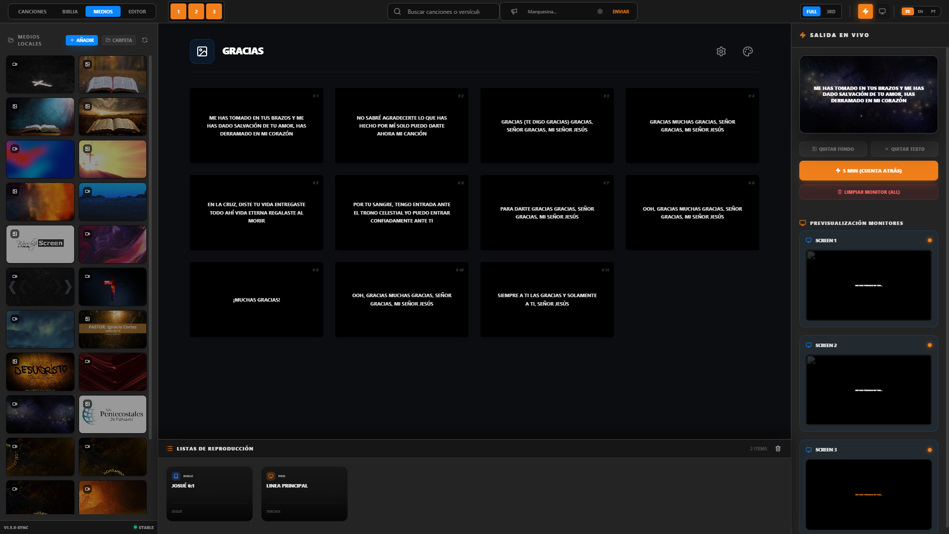 WorshipScreen - Software de proyección para iglesias