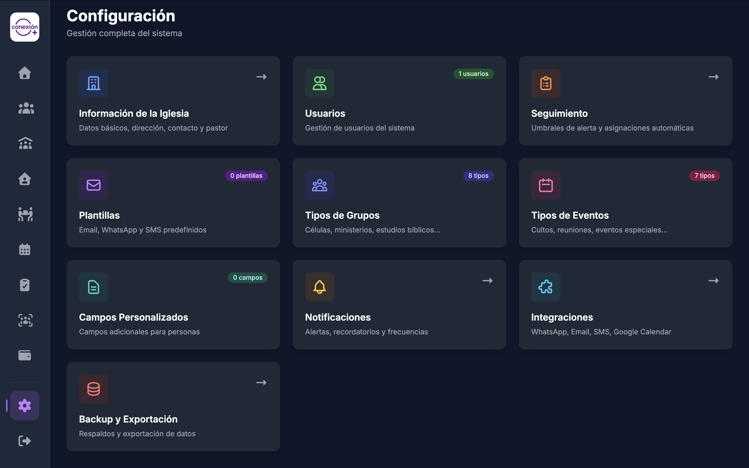 Módulo de Configuración
